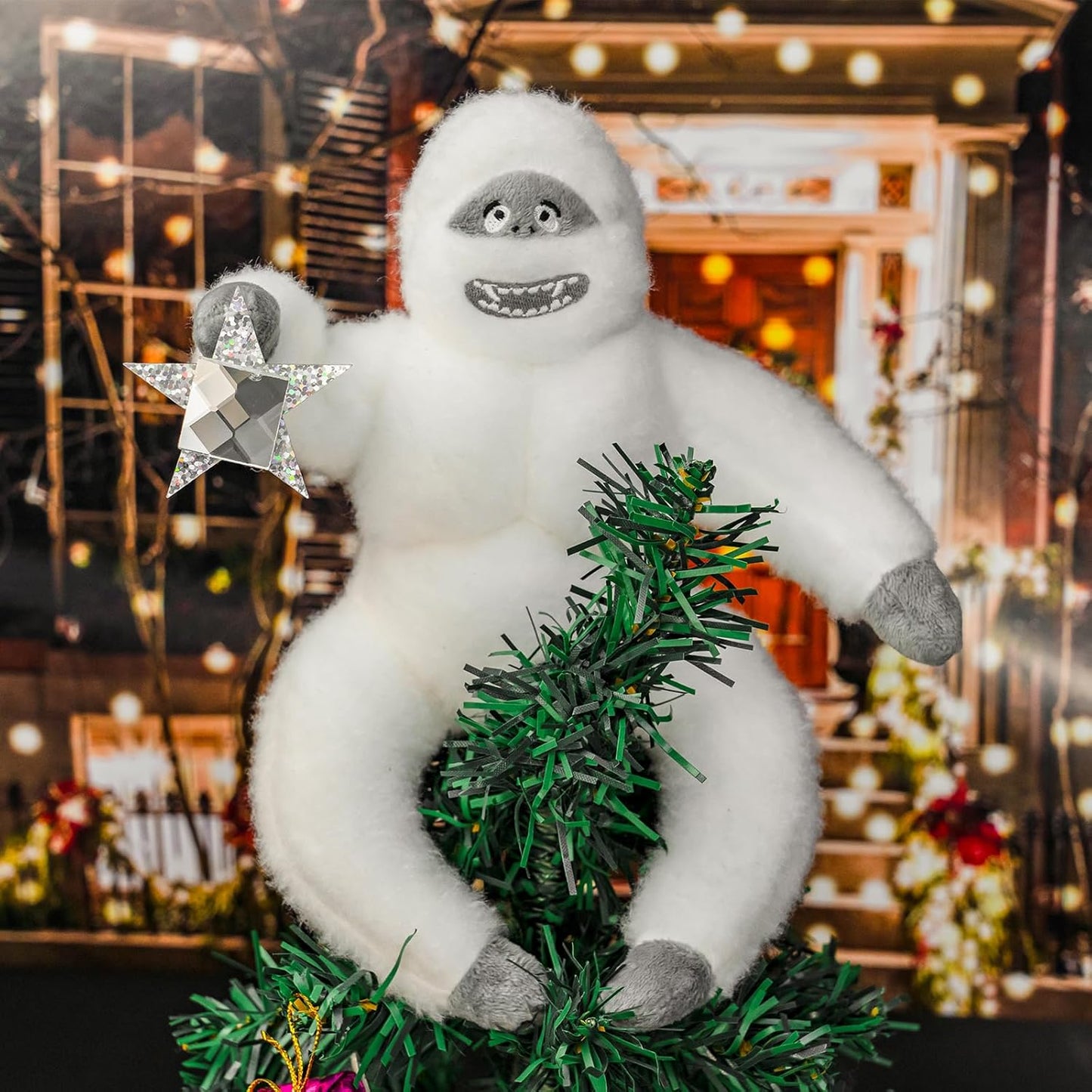 Handmade Felt Snow Monster Ornament – Christmas Tree Topper