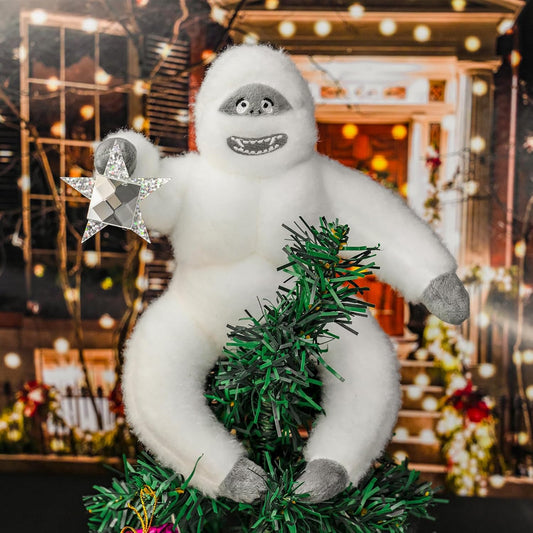 Handmade Felt Snow Monster Ornament – Christmas Tree Topper
