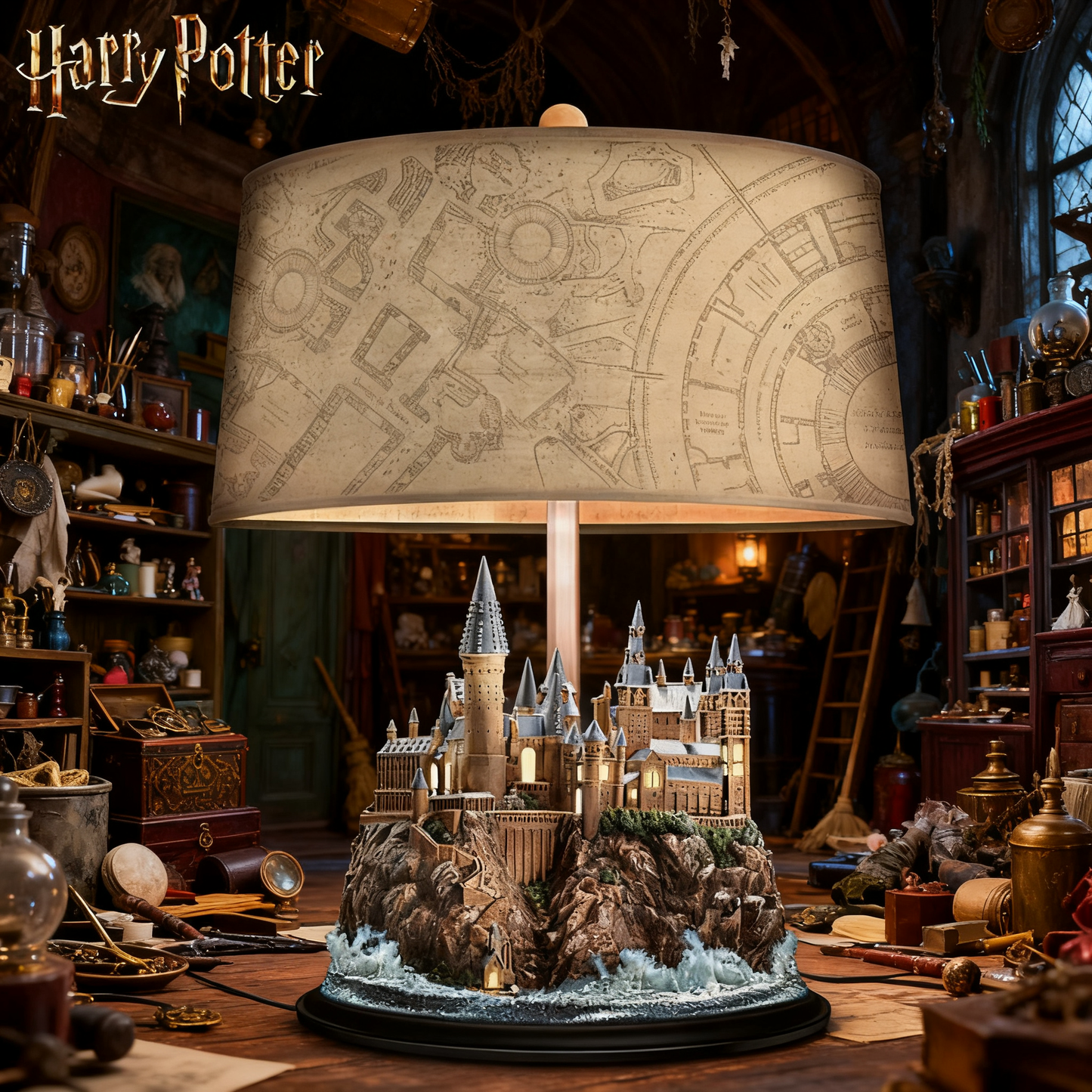 Hogwarts Castle Table Lamp — Illuminated Harry Potter Night Light