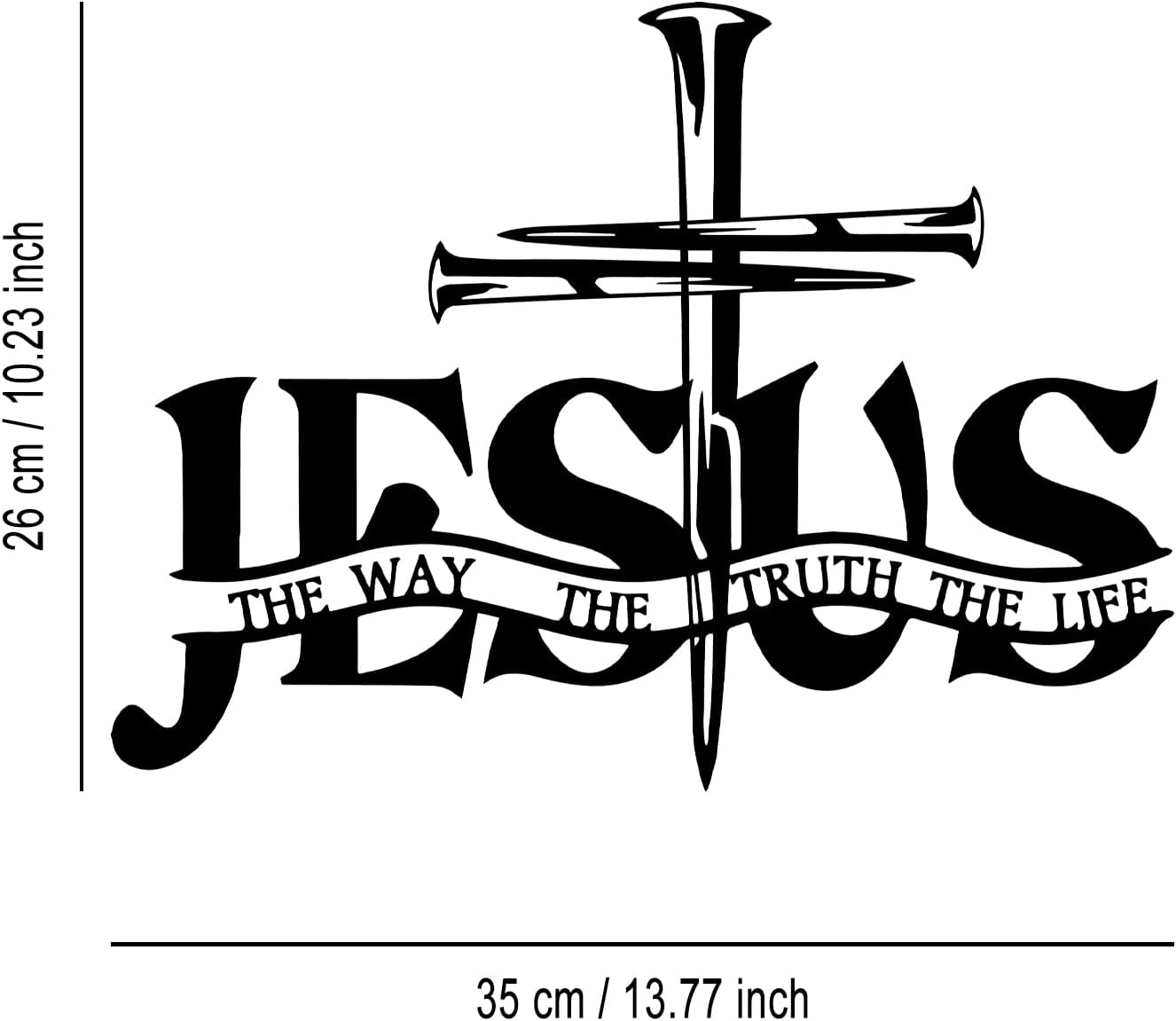 Metal Cross Wall Art – Jesus Crucifix, Tree of Life & Crown of Thorns Designs