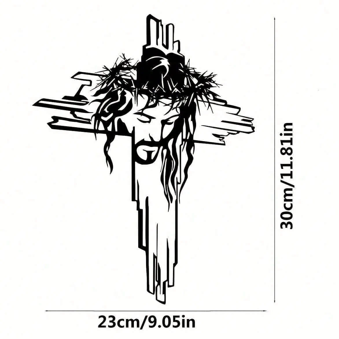 Metal Cross Wall Art – Jesus Crucifix, Tree of Life & Crown of Thorns Designs
