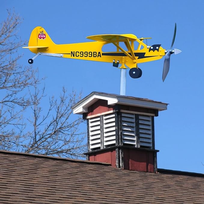 Handcrafted Piper J3 Cub & Cessna 172 Windsock Set