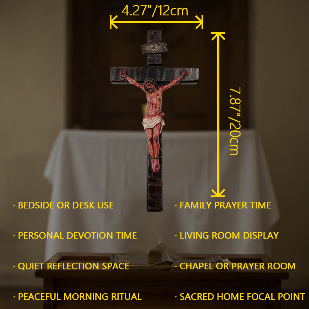 Realistic Crucifix Wall Decor — Catholic Devotional Art