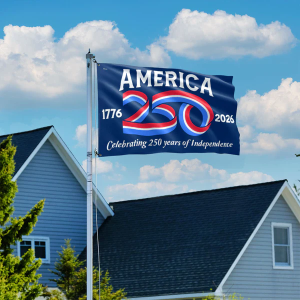 America 250 Outdoor Flag – 1776–2026 Patriotic Yard Display