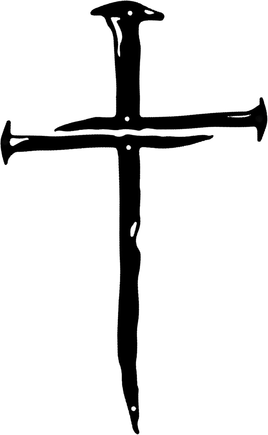 Black Metal Cross Wall Art for Home or Church