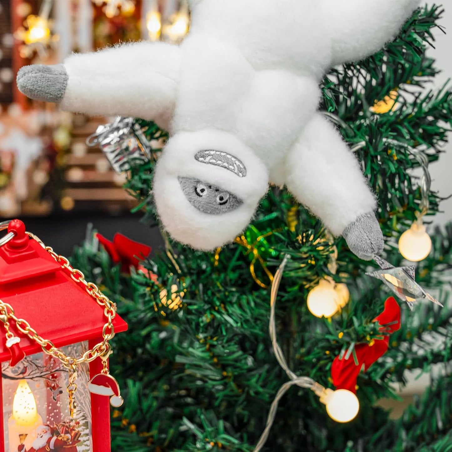 Handmade Felt Snow Monster Ornament – Christmas Tree Topper