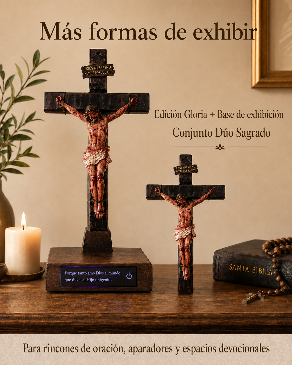 ✝️ Crucifixo de Jesus Artesanal — Recorde o Seu Sacrifício