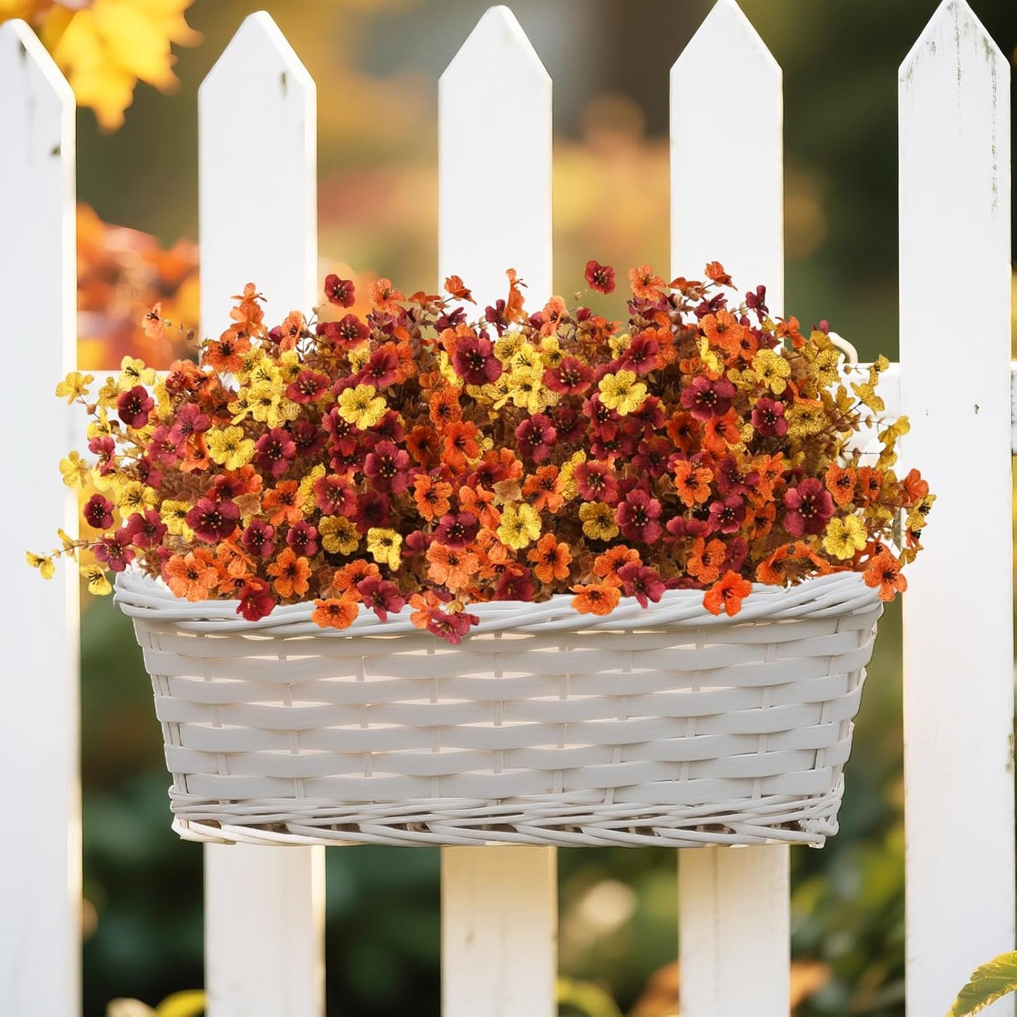 UV-Resistant Artificial Floral Porch Decor — Colorful Outdoor Arrangement