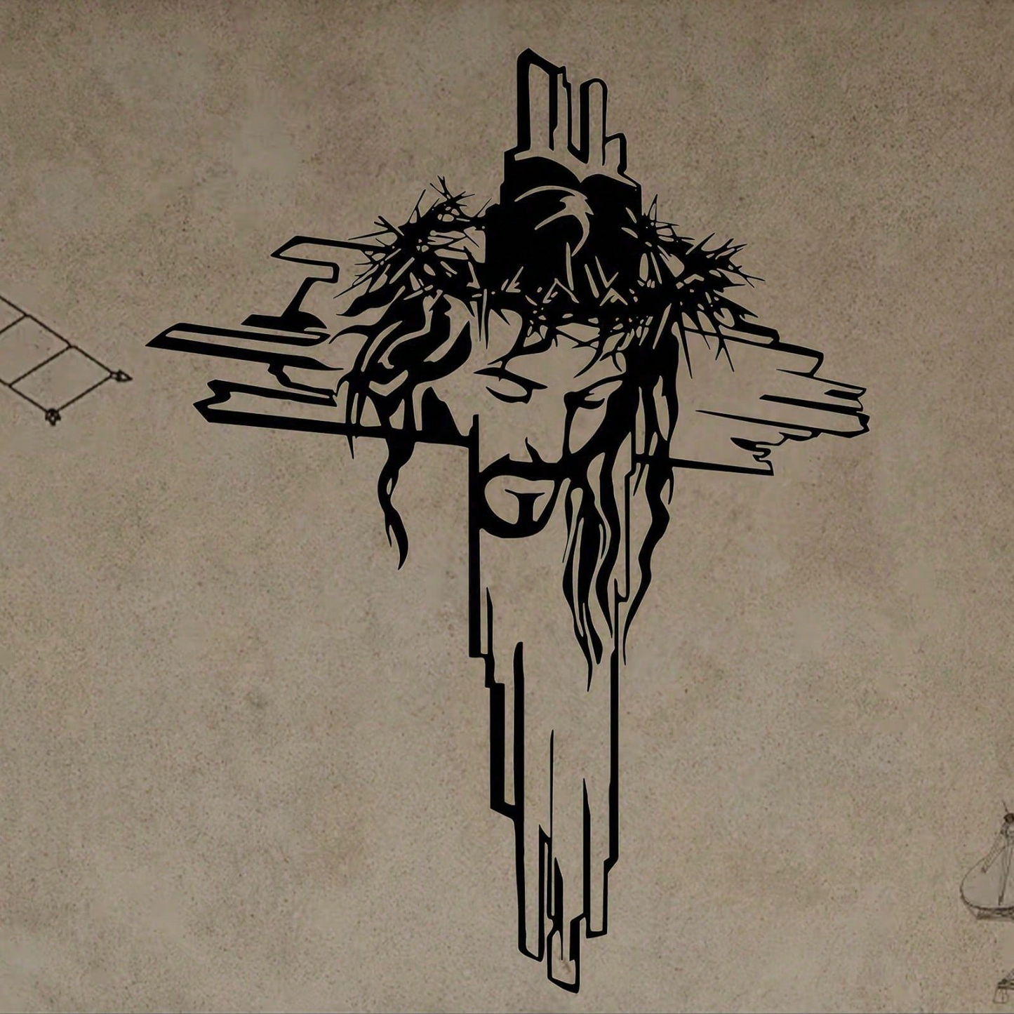 Crown of Thorns Wall Cross – Christian Devotional Decor