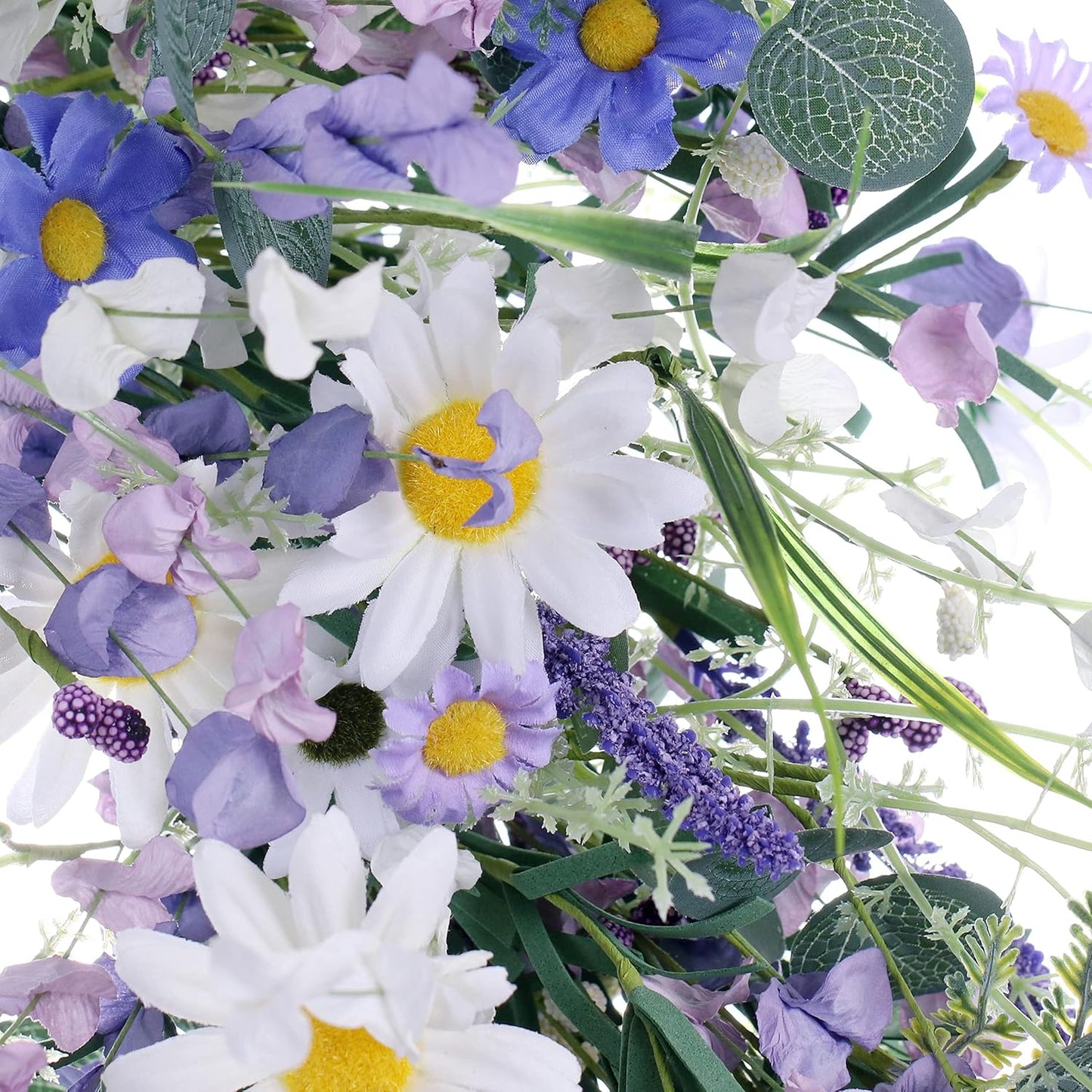 Handmade Lavender Garden Wreath — Spring Door Decor