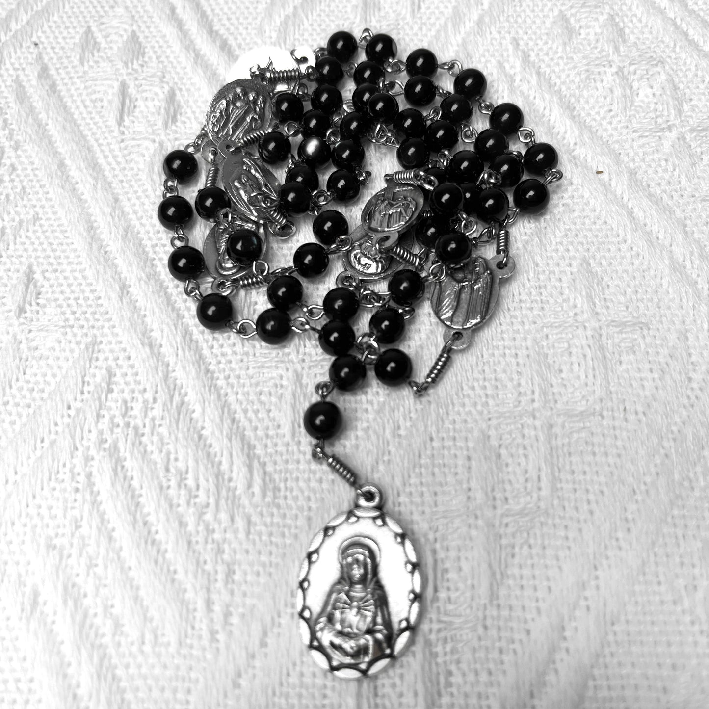 Handcrafted Wooden Catholic Rosary with St. Benedict Crucifix