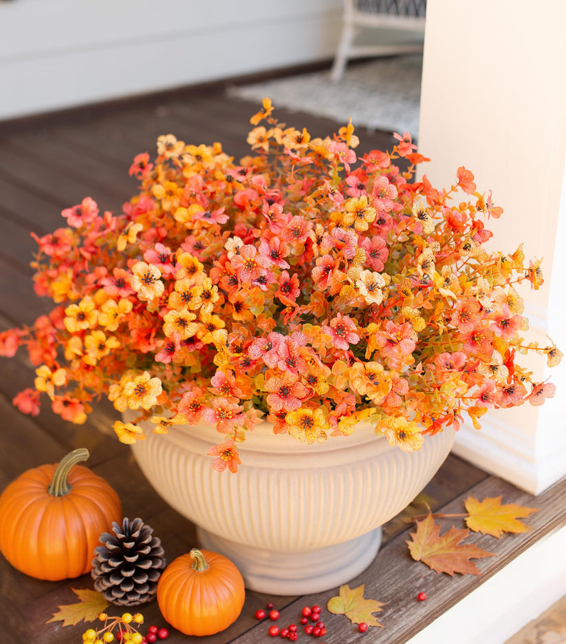 UV-Resistant Artificial Daisy Arrangement for Patio & Porch