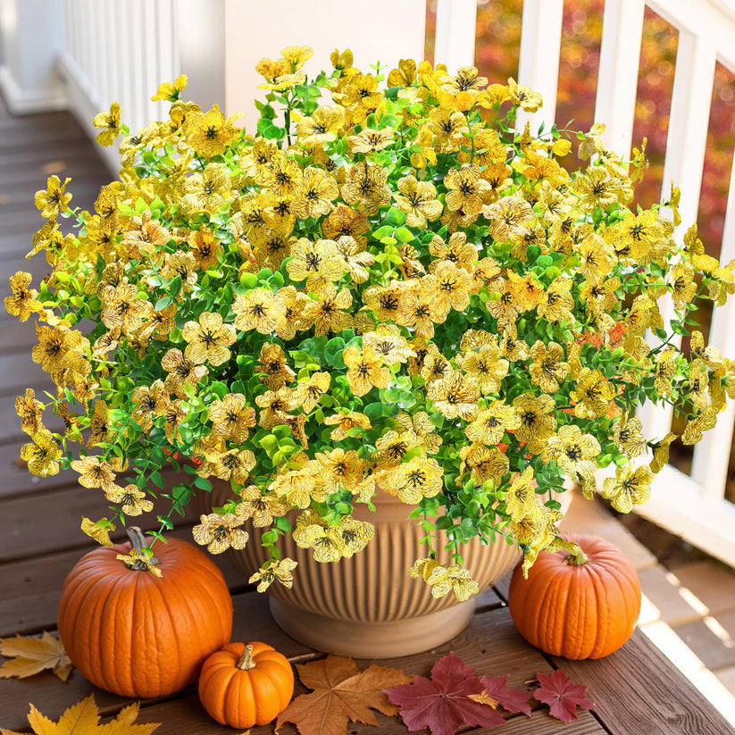 UV-Resistant Artificial Daisy Arrangement for Patio & Porch