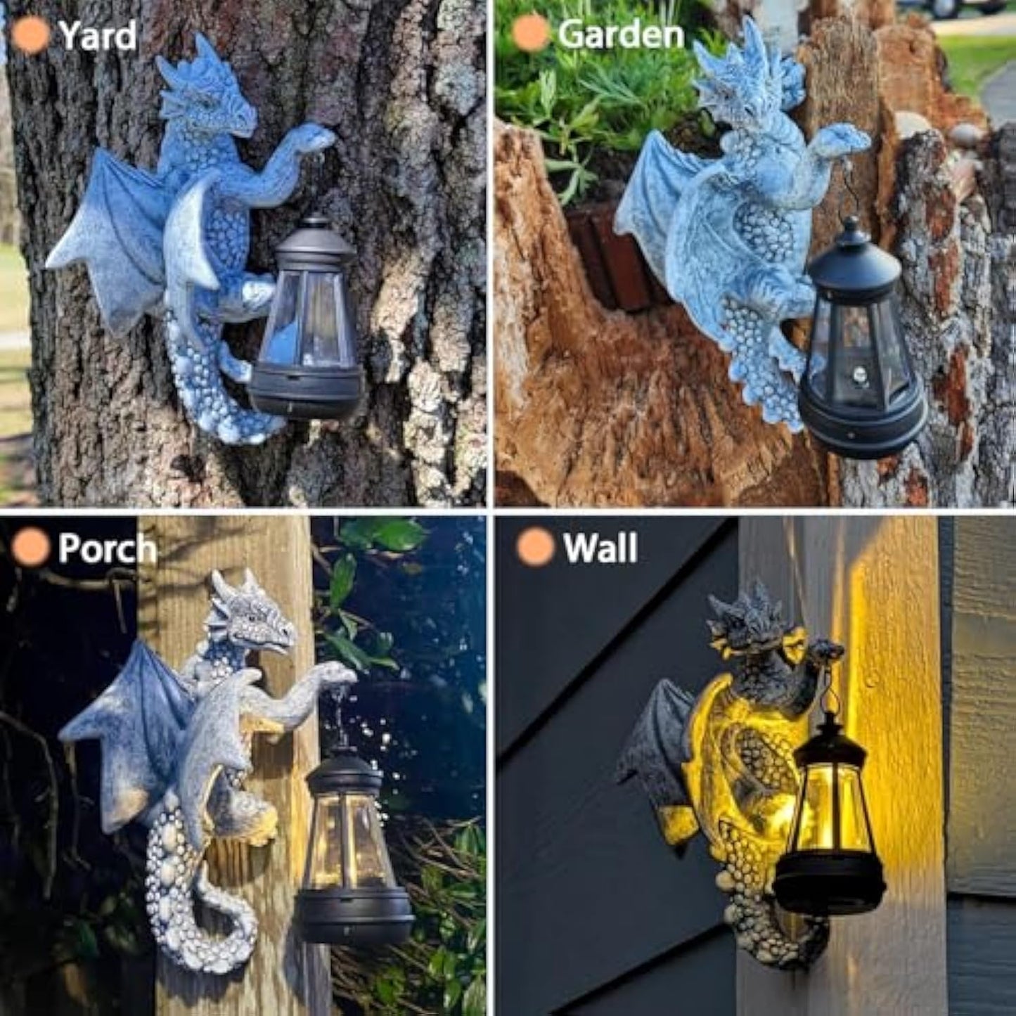 Solar Dragon Tree Lantern – Outdoor Garden & Porch Decor