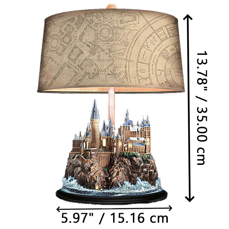 Hogwarts Castle Table Lamp with Illuminated Windows